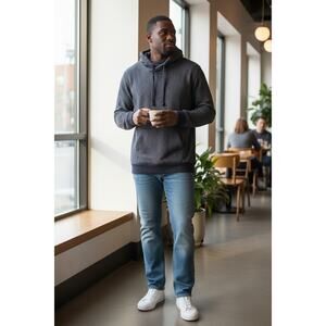 Banana Republic striped navy blue hoodie size M